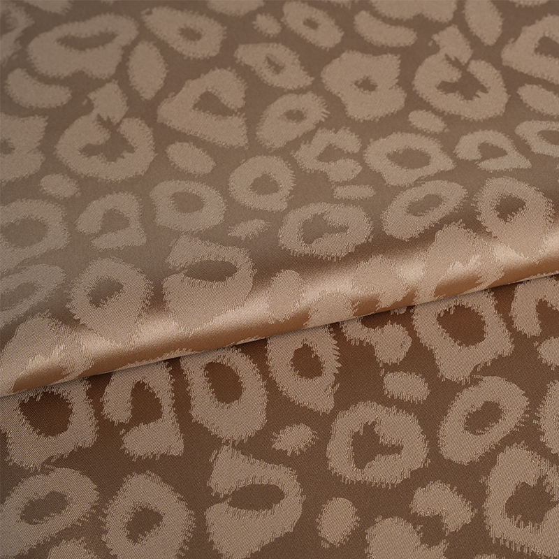 50/75 کشش ساتن ژاکارد پلنگی