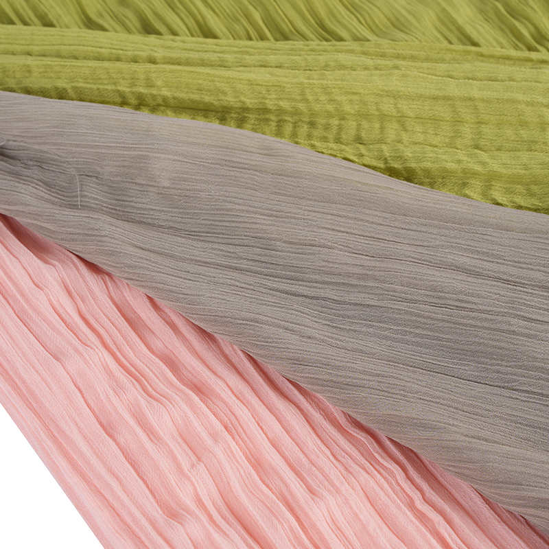 پارچه های چین دار کرپ شیفون 75d