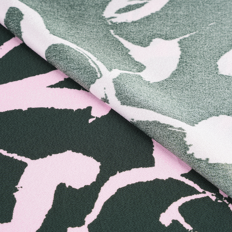 پارچه چاپ عربی چروکیده ابریشم پلی استر 75D*120D