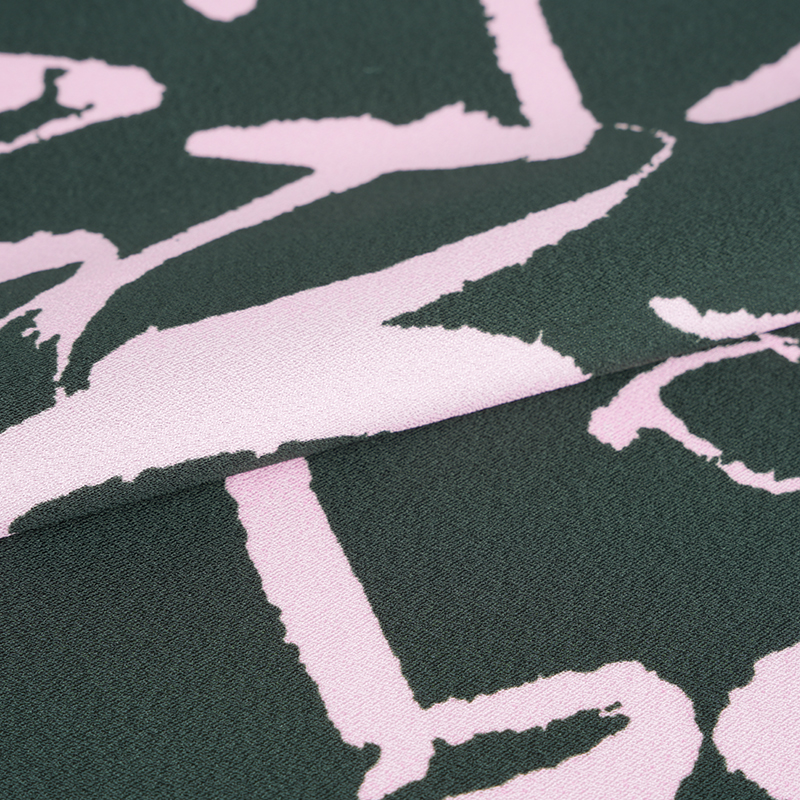 پارچه چاپ عربی چروکیده ابریشم پلی استر 75D*120D