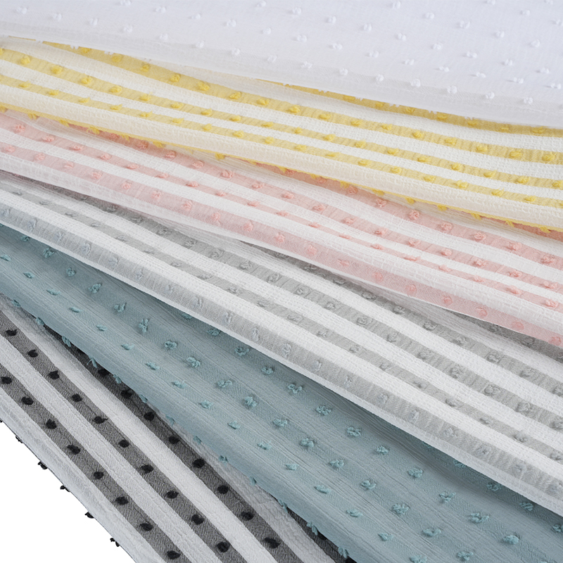 پارچه چاپ راه راه کرپ نانو کاتیونیک 75D