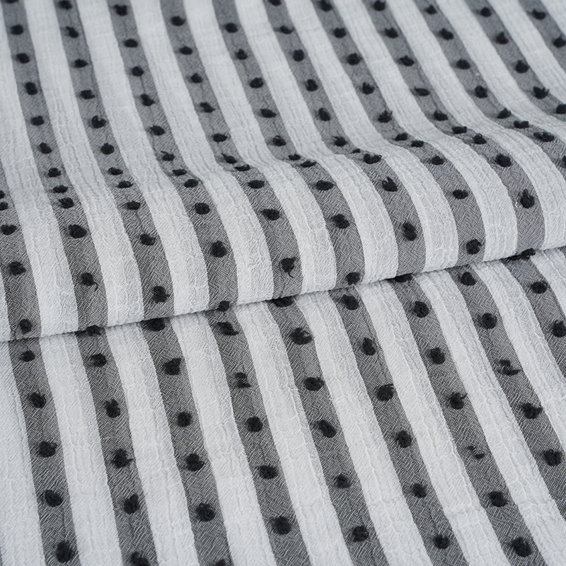 پارچه چاپ راه راه کرپ نانو کاتیونیک 75D