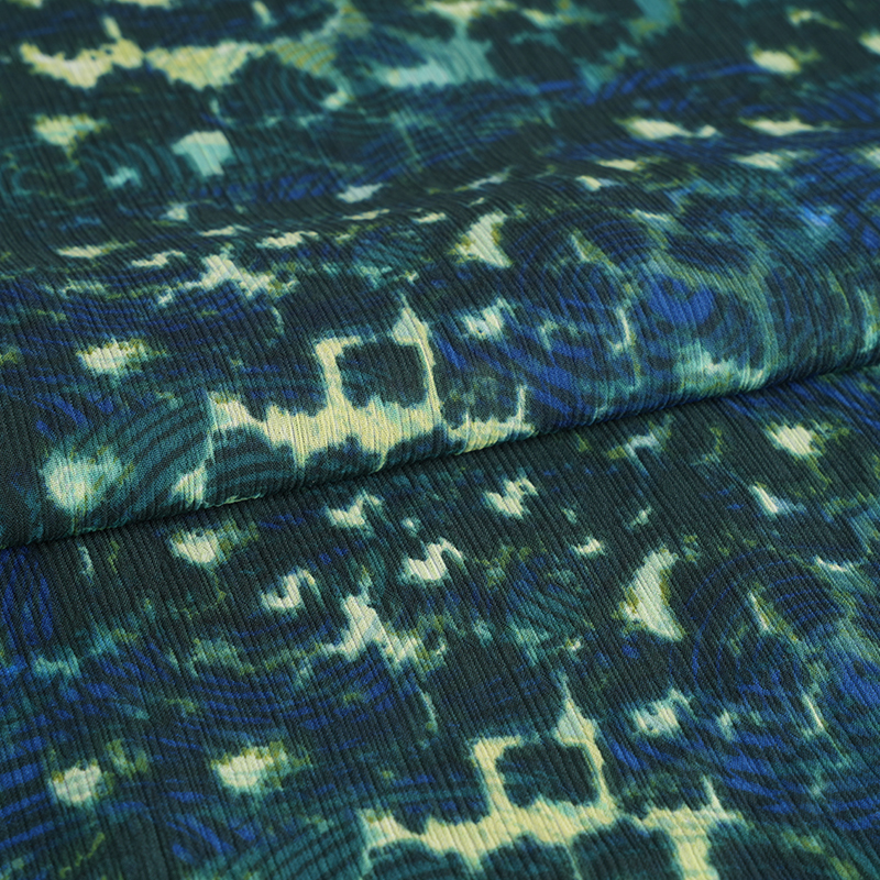 پارچه چاپ پلنگ گرد 100d Paracord Crepe Cr3