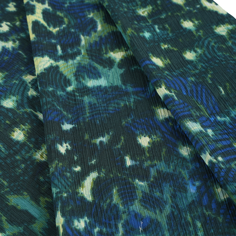 پارچه چاپ پلنگ گرد 100d Paracord Crepe Cr3