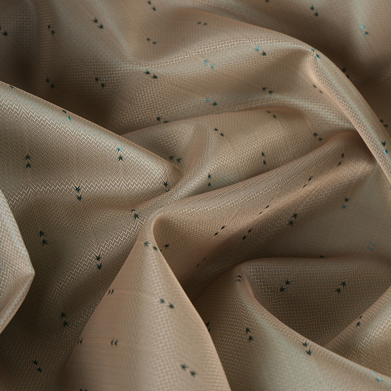 پلی استر سفید رشته راه راه راه راه ژاکارد