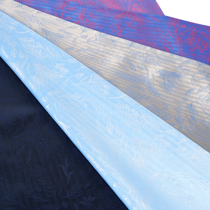 پارچه ژاکارد برگ پیراهن PV قرمز